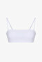 White Ava Strapless Textured Bikini Top - 4