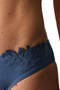 Blue Valeria Mid-Waist Bikini Bottom - 3