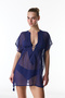 Navy Blue Basic Kaftan
