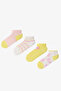 Girl's Relaxolot Sea Shell Patterned 4 Pairs of Booties Socks