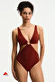 Burgundy Erica Glitter Swimsuit - 2