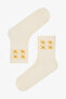 3 Pairs of Cotton Floral Patterned Socks - 4