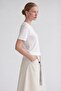 Round Neck Basic T-Shirt White - 2