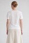 Round Neck Basic T-Shirt White - 4