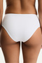 White High Drawstring High Waist Bikini Bottom - 2