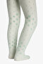 Light Green Pretty Dotted Daisy Pantyhose - 5