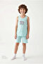 Boy's Mint Green Adventure Await Short Sleeve 2-Piece Pajama Set - 3