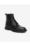 Men's Black Genuine Leather Classic Boots 5K1Yb18710 - 2