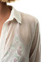 White Abbie Long Sleeve Shirt - 4
