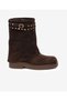 Women's Brown Genuine Leather Boots 5K2Tb59310