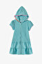 Girl's Sweet Pastel Mint Towel Kaftan - 3
