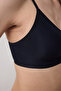 Zerogram - Ribbed Light Invisible Black Wire-Free Bra - 6