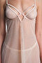 Beige Sandy Stone Detailed Unpadded Underwire-Free Babydoll - 3