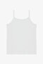 Optical White W Basic Cotton 3-Piece Thin Strap Children's Undershirt - 2