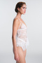 Off-White Scarlett Floral Lace V-Neck Unlined Tank Top - 3