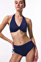 Navy Blue Women's Bikini Top Plqq2X9925Iy - 4