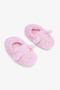 Light Pink Girl's Unicorn Patterned Embroidered Home Shoes - 2