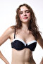 Black Nova Strapless Bikini Top - 2
