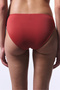 Cinnamon Color Mid Waist Slip Bikini Bottom - 2