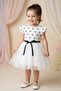 Baby Girl Summer Dress Short Sleeve Tulle Tutu Lined Baby Suit Baby Clothing - 3
