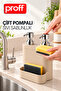 Double Pump Sponge Holder Liquid Soap Dispenser - Kitchen Dishwashing and Hand Soap Dispenser - 3
