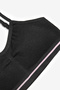 Girl's Black Seamless Seamless Black Cotton Short Top - 2