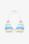 Donna Striped Triangle Bikini Top - 5