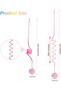 Hanging Stretchable Cat Spring Toys with Bell and Suction Cup,Soft Plush Interactive Teaser for Indoor Cats,4 Pieces - 2