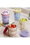 Portable Salad Cup with Lid and Fork,Double-Layer Leakproof Fruit and Snack Storage Container with Folding Handle,Purple - 5