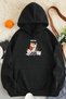 Meow Sweet Cats Printed Oversize Sweatshirt