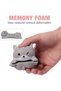 Cute Gray Cat Cartoon Animal Wrist Rest Pad,Ergonomic Memory Foam Support for Office and Laptop - 6