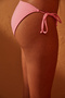 Basic Rope Tie Pink Bikini Bottom - 3