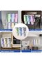 Magnetic Cup and Lid Organizer for Refrigerator,Heavy Duty Carbon Steel Water Bottle Rack for 40 & 30 oz Tumblers,White - 2