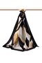 Crepe Geometric Patterned Black Color 75X195 Non-Fading Shawl - 5
