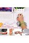 Cute Gray Cat Cartoon Animal Wrist Rest Pad,Ergonomic Memory Foam Support for Office and Laptop - 5