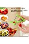 Heavy-Duty Stainless Steel Cherry and Olive Pitter Tool,Manual Fruit Pit Remover for Jam and Baking,Green - 4