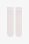 Girl's White 2-Piece Trouser Socks