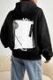 Unisex Oversize Live in The Moment Printed Sweatshirt
