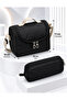 Water Resistant Fabric Foil Backpack School Bag with Lunchbox and Pen Holder Set of 3 - 5