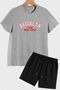 Brooklyn Shorts T-shirt Tracksuit Set