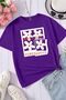 Unisex Serendipity Printed Oversize T-Shirt