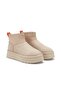 Cuen premium beige suede ugge fur boots - 2