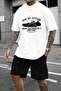 Unisex Age Of Steam Printed Shorts Set - 2