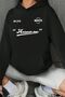 Answer Me Printed Oversize Sweatshirt