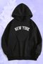 New York Printed Oversize Sweatshirt