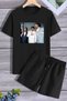 Müslüm Printed Shorts T-shirt Tracksuit Set