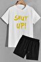 Shut Up Shorts T-shirt Tracksuit Set