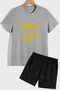 Shut Up Shorts T-shirt Tracksuit Set
