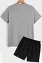 Unisex Shorts T-shirt Tracksuit Set - 2