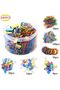 240 Pcs Office Supplies Set,Binder Clips,Paper Clips,and Rubber Bands,Assorted Sizes and Colors - 5